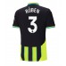 Maillot de foot Manchester City Ruben Dias #3 Extérieur vêtements 2024-25 Manches Courtes